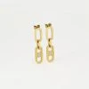 Boucles D'oreilles Délia (Acier Doré) -Zagbijoux Boutique boucles doreilles delia acier dore