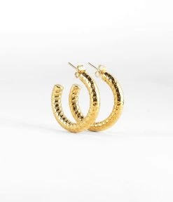 Boucles D'oreilles Esther (Acier Doré)