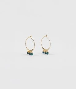 Boucles D'oreilles Fanny (Acier Doré) 13 Boucles D'oreilles Fanny (Acier Doré) -Zagbijoux Boutique boucles doreilles fanny acier dore malachite