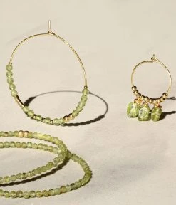Boucles D'oreilles Favela (Acier Doré) -Zagbijoux Boutique boucles doreilles favela peridot nature morte