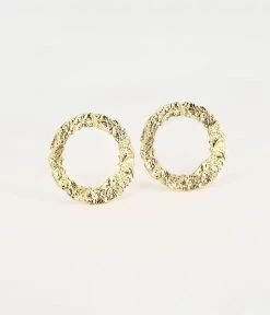 Boucles D'oreilles Gate (Acier Doré)