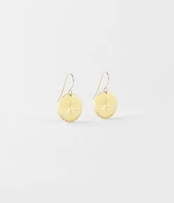 Boucles D'oreilles Hélios (Acier Doré)