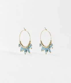 Boucles D'oreilles Incas (Acier Doré) -Zagbijoux Boutique boucles doreilles incas acier dore apatite