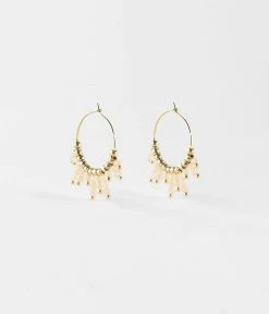 Boucles D'oreilles Incas (Acier Doré) -Zagbijoux Boutique boucles doreilles incas acier dore pierre de soleil