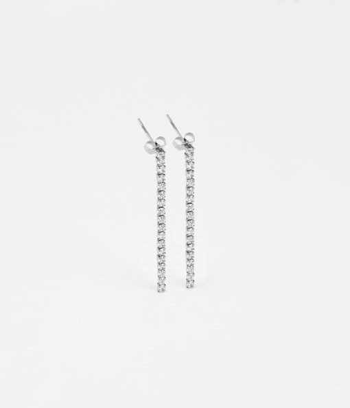 Boucles D'oreilles Jessica (Acier) -Zagbijoux Boutique boucles doreilles jessica acier blanc