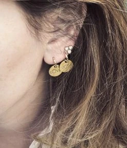 Boucles D'oreilles Love & Joy (Acier) -Zagbijoux Boutique boucles doreilles love joy acier dore 1 portees 08b63762 472f 4d60 b95d ad4d332efcd1