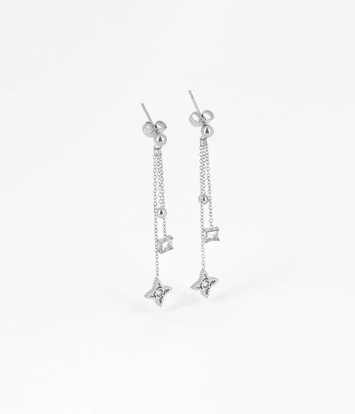 Boucles D’oreilles Manhattan (Acier) 3 Boucles D’oreilles Manhattan (Acier)
