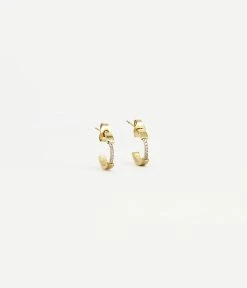 Boucles D'oreilles Mania (Acier Doré)