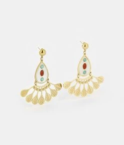 Boucles D'oreilles Maya (Acier Doré)