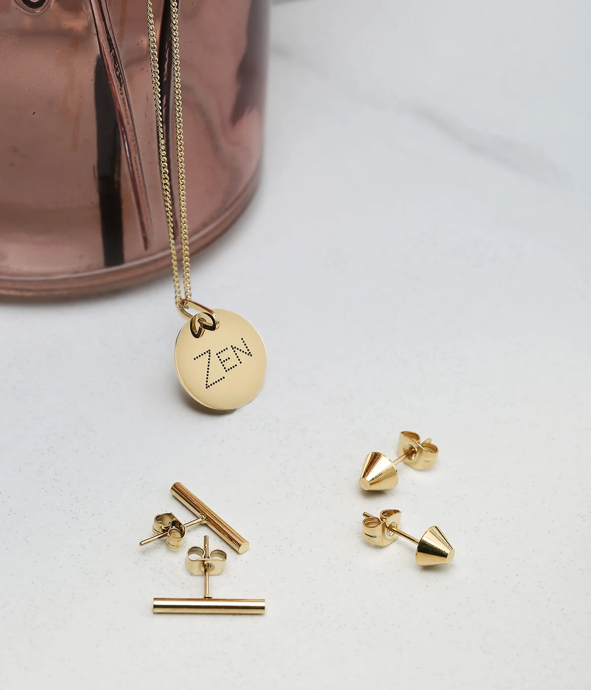 Boucles D'oreilles Mini Starck (Acier) 5 Boucles D'oreilles Mini Starck (Acier) – Image 3