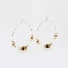 Boucles D'oreilles Muccia (Acier Doré) -Zagbijoux Boutique boucles doreilles muccia acier dore oeil de tigre