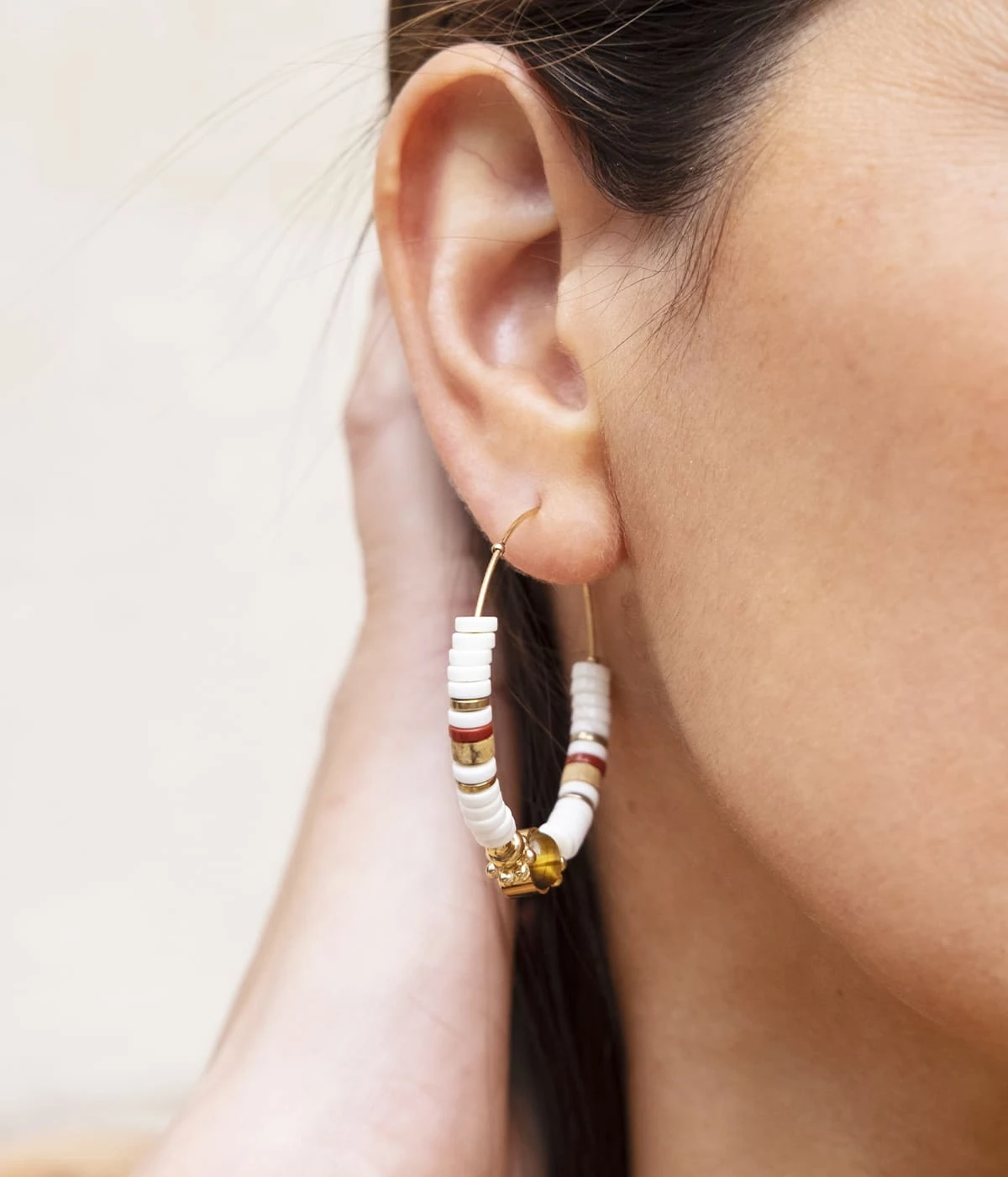 Boucles D'oreilles Muccia (Acier Doré) 4 Boucles D'oreilles Muccia (Acier Doré) – Image 2