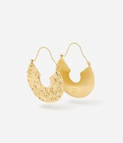 Boucles D'oreilles Nymphea (Acier Doré)