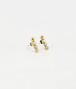 Boucles D'oreilles Ormiga (Acier Doré) -Zagbijoux Boutique boucles doreilles ormiga acier dore nacre