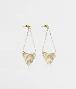 Boucles D'oreilles Pagne (Acier Doré)