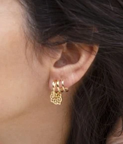 Boucles D'oreilles Prim (Acier Doré) -Zagbijoux Boutique boucles doreilles prim acier dore 1