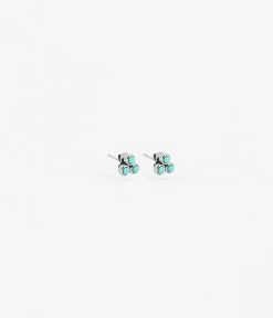Boucles D'oreilles Puces Tiradente (Acier) -Zagbijoux Boutique boucles doreilles puces tiradente acier turquoise