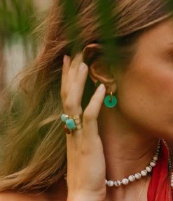 Boucles D'oreilles Punto (Acier) -Zagbijoux Boutique boucles doreilles punto acier dore turquoise portees 5751203e 760c 455b bfd6 82a731697f78