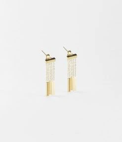 Boucles D'oreilles Rain (Acier Doré)