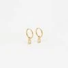 Boucles D'oreilles Ricky (Acier Doré) -Zagbijoux Boutique boucles doreilles ricky acier dore nacre
