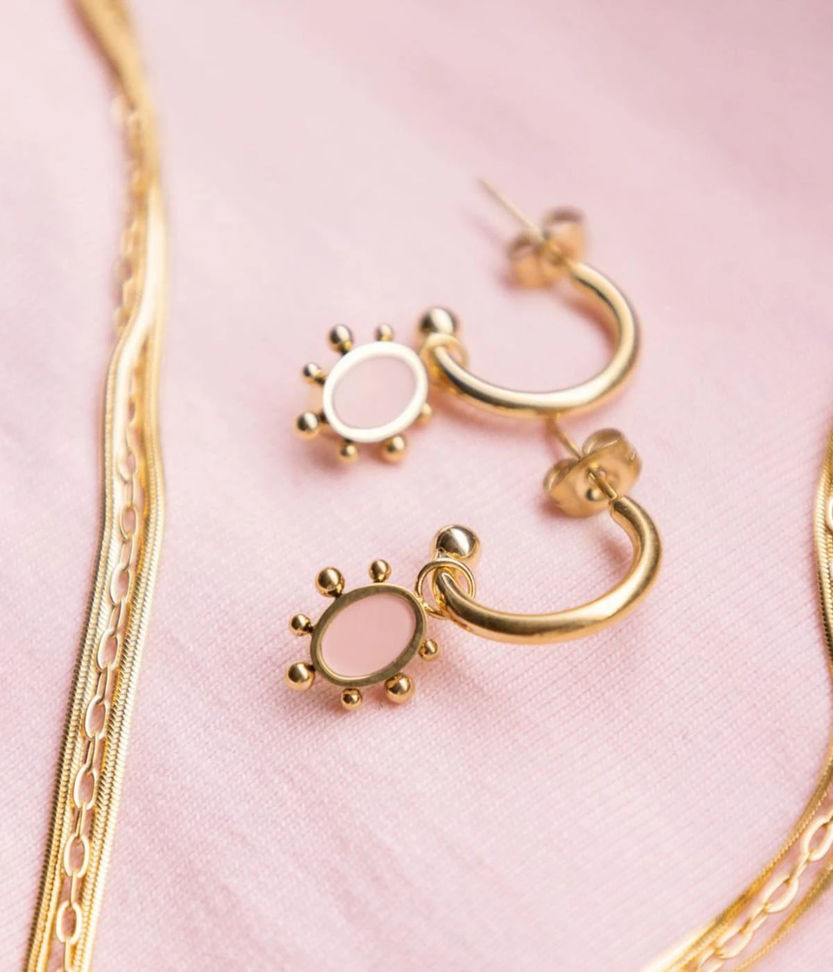 Boucles D'oreilles Riftan (Acier Doré) 6 Boucles D'oreilles Riftan (Acier Doré) – Image 4