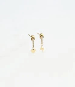 Boucles D'oreilles Roma (Acier Doré)