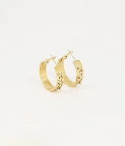 Boucles D'oreilles Sheila (Acier Doré)