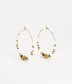 Boucles D'oreilles Sierra (Acier Doré) 11 Boucles D'oreilles Sierra (Acier Doré) -Zagbijoux Boutique boucles doreilles sierra acier dore turquoise africaine