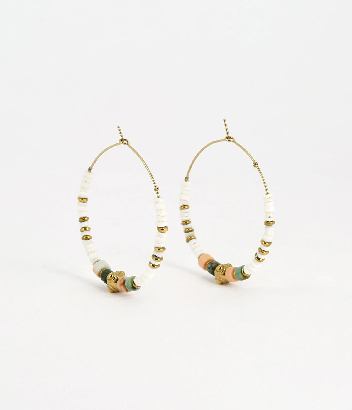 Boucles D'oreilles Sierra (Acier Doré) 7 Boucles D'oreilles Sierra (Acier Doré) – Image 5