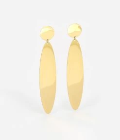 Boucles D'oreilles Silhouette (Acier Doré)