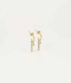 Boucles D'oreilles Simone (Acier Doré)