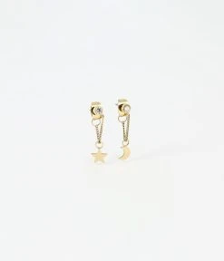 Boucles D'oreilles Sky (Acier Doré)