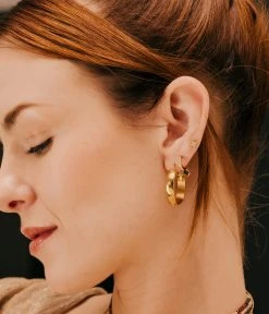 Boucles D'oreilles Solaris (Acier Doré) -Zagbijoux Boutique boucles doreilles solaris acier dore 841eff48 8c6b 44db b1bc 40d978b8ed2b