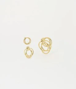 Boucles D'oreilles Tourbillon (Acier Doré)