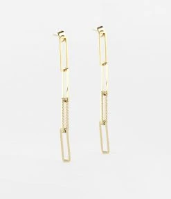 Boucles D'oreilles Turing (Acier Doré)