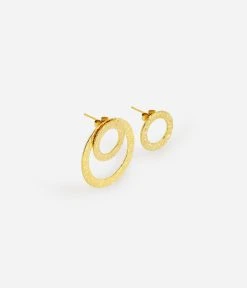 Boucles D'oreilles Vortex (Acier Doré) 9 Boucles D'oreilles Vortex (Acier Doré) -Zagbijoux Boutique boucles doreilles vortex acier dore 1