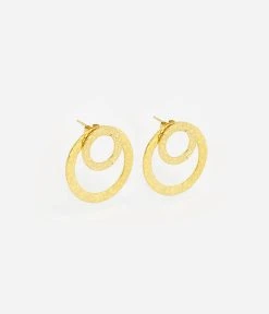 Boucles D'oreilles Vortex (Acier Doré)