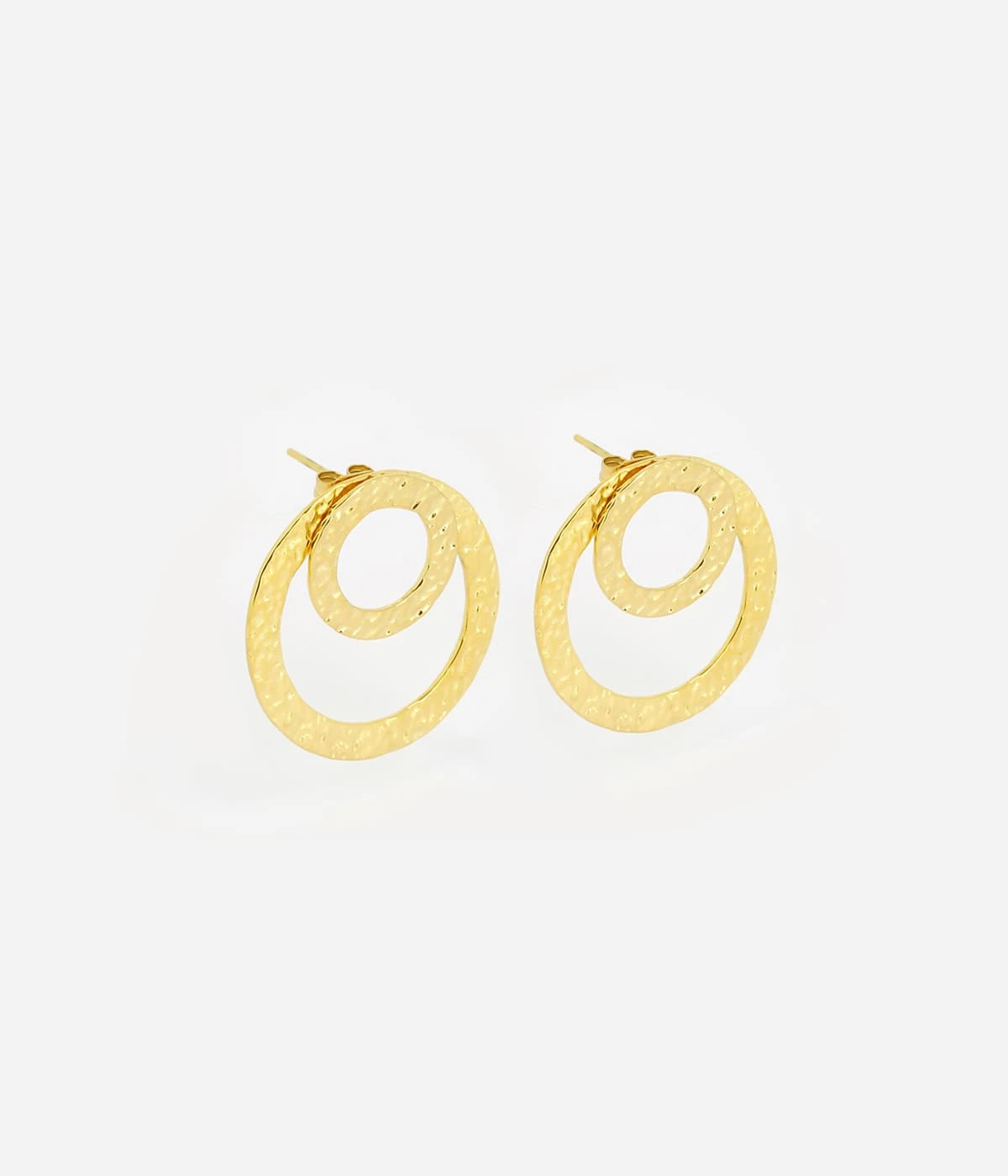 Boucles D'oreilles Vortex (Acier Doré) 3 Boucles D'oreilles Vortex (Acier Doré)