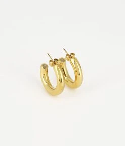 Boucles D'oreilles Warhol (Acier Doré)