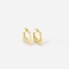 Boucles D'oreilles Zabia (Acier Doré) -Zagbijoux Boutique boucles doreilles zaha acier dore