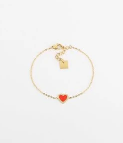 Bracelet Alice (Acier Doré) -Zagbijoux Boutique bracelet alice acier dore corail