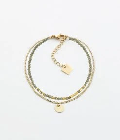 Bracelet Apache (Acier Doré) -Zagbijoux Boutique bracelet apache acier dore pyrite