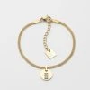 Bracelet Artus (Acier Doré) -Zagbijoux Boutique bracelet artus acier dore