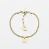Bracelet Be Happy (Acier Doré) -Zagbijoux Boutique bracelet be happy acier dore