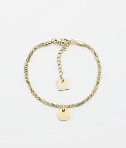 Bracelet Be Happy (Acier Doré)