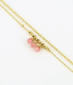 Bracelet Fanny (Acier Doré) 15 Bracelet Fanny (Acier Doré) -Zagbijoux Boutique bracelet fanny acier dore tourmaline