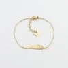 Bracelet Feather (Acier Doré) -Zagbijoux Boutique bracelet feather acier dore