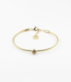 Bracelet Jonc Calypso (Acier Doré)