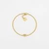 Bracelet Olga (Acier Doré) -Zagbijoux Boutique bracelet olga acier dore blanc