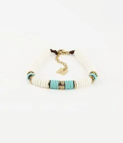 Bracelet Rhodo (Acier Doré) -Zagbijoux Boutique bracelet rhodo acier dore turquoise